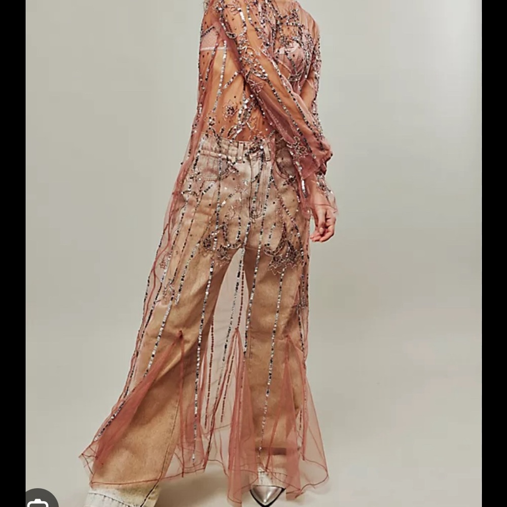 Free People Tulle Slip